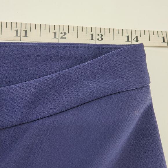 Theory Classic Skinny Ankle Pants Womens 2 Navy Blue Mid Rise Nylon Stretch Luxe - Picture 8 of 11